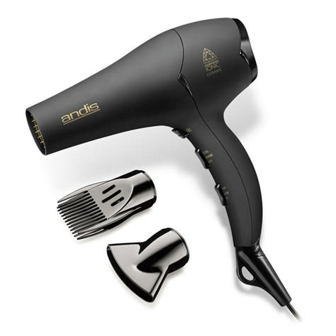 Andis 80480 1875-Watt Tourmaline Ceramic Ionic Hair Dryer, Black Soft Grip Black - Walmart.com ...