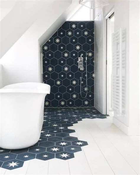 30+ Blue Tile Bathroom Floor