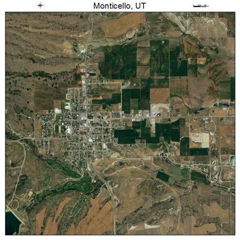 Aerial Photography Map of Monticello, UT Utah