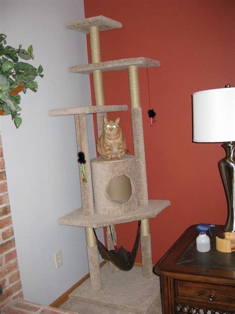 16 Adorable Free Cat Tower Plans For Your Furry Friend - The ART in LIFE