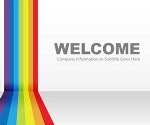 Free Rainbow PowerPoint Template - Free PowerPoint Templates - SlideHunter.com