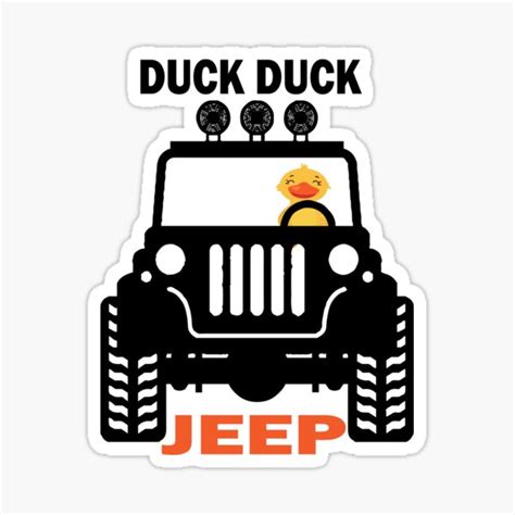 Duck Duck Jeep Stickers | Redbubble