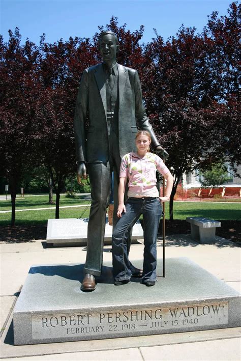 Robert Wadlow Statue, the World's Tallest Man, in Alton, Illinois