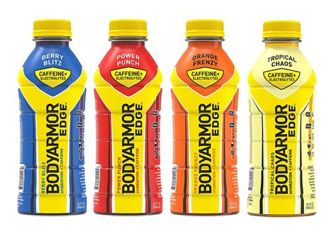 BODYARMOR EDGE Sports Drink, Caffeine + Electrolytes, 4 Flavor Variety, 20 Fl Oz (Pack of 4 ...