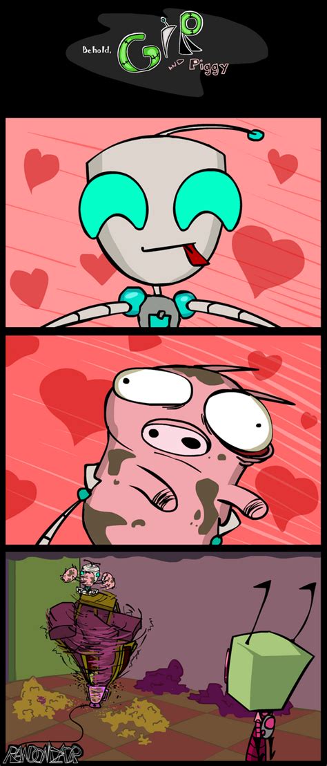 Behold GIR- and piggy by RandomSpaceCactus on DeviantArt