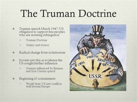 Truman Doctrine Political Cartoon