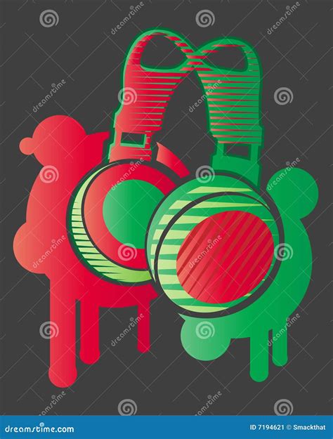 Dj headphones stock illustration. Illustration of headphone - 7194621