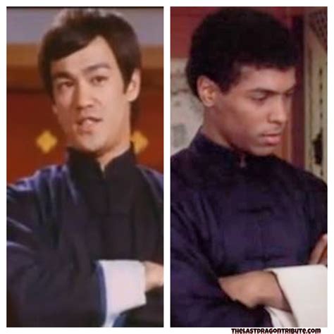 Bruce Lee and Leroy Green in Similar Dark Blue Kung Fu Outfits | The Last Dragon Tribute