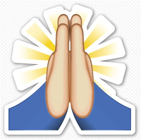 Praying Emoji Two Hands | Citypng