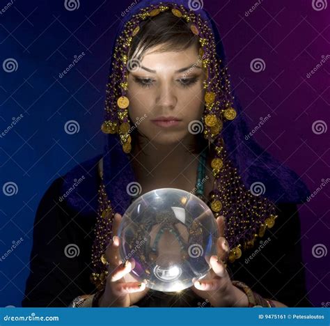 Fortune-teller With Crystal Ball Royalty-Free Stock Photo | CartoonDealer.com #9475161