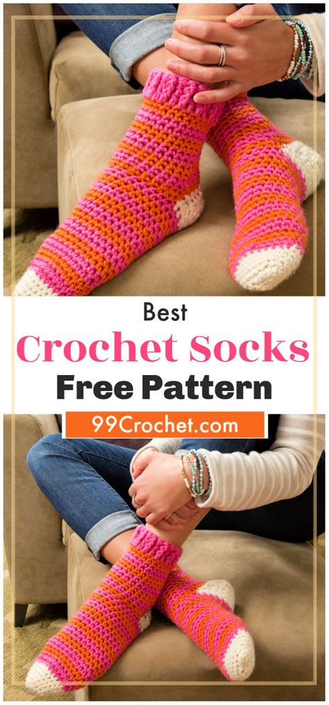 These lovely and darn pretty 15 free crochet socks patterns that can totally make your winters ...