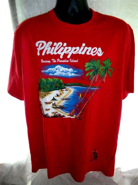 HOLD! Souvenir Boracay Philippines HAND PAINTED T-Shirt Size XL | Boracay, Boracay philippines ...