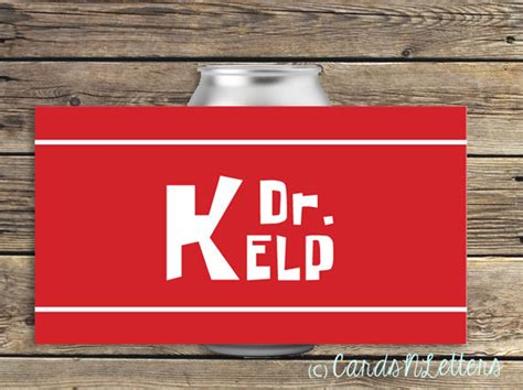 Dr Kelp Soda Can Spongebob Red Sea Drink Labels Printable | Etsy Australia