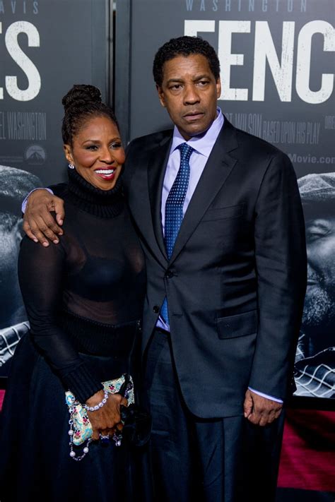 Denzel Washington and Wife at Fences Premiere in NYC | POPSUGAR ...