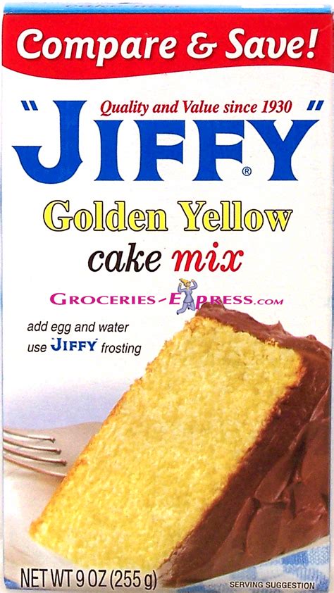 Groceries-Express.com Product Infomation for Jiffy golden yellow cake ...