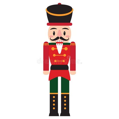 Isolated Cute Nutcracker Soldier Stock Vector - Illustration of cute ...