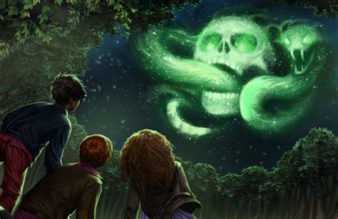 Download Snake Skull Sky Ron Weasley Hermione Granger Night Harry Potter Movie Harry Potter And ...