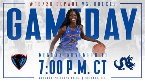 DePaul Men’s and Women’s Basketball GameDay Graphics (2) | Images :: Behance