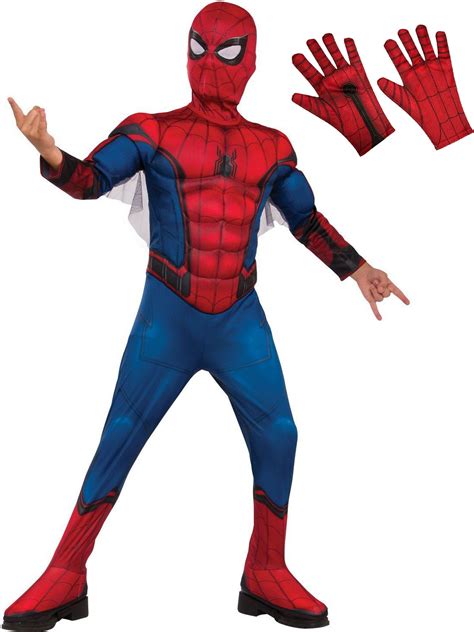 Spiderman Kids Deluxe Costume Kit - Red & Blue - Walmart.com - Walmart.com