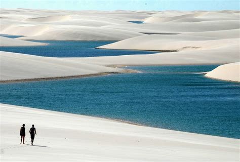 Breathtaking Aqua Lagoons Amid Brazil Sand Dunes