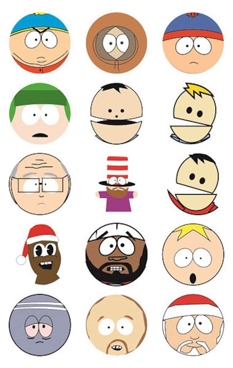 South Park Characters Digital Download 1 Inch Circles - Etsy Australia