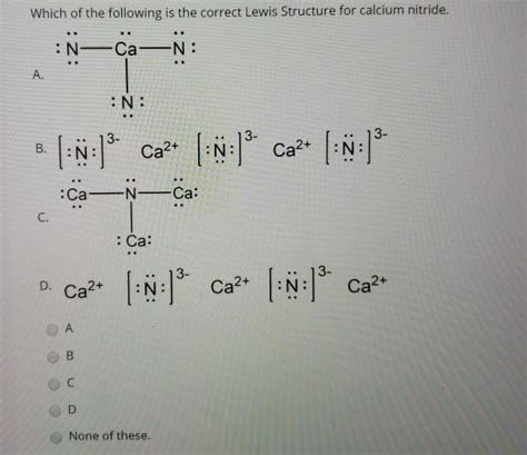 Solved Which of the following is the correct Lewis Structure | Chegg.com