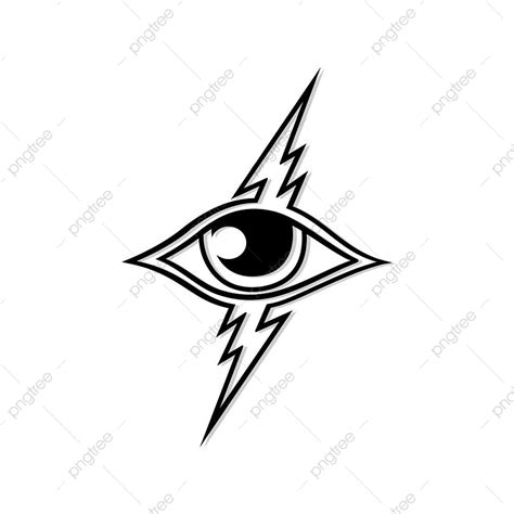 Thunder Logo Vector Design Images, Thunder Eye Vector Art Logo Template, Template, Art, Logotype ...