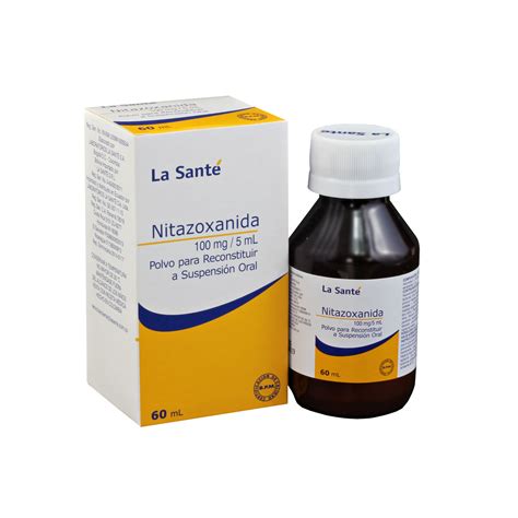 La Santé | Nitazoxanida Suspensión 100mg/5ml