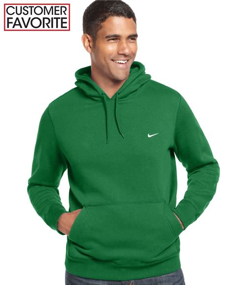 Nike Classic Fleece Pullover Hoodie in Green for Men | Lyst