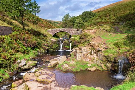 Three Shires Head Waterfall - Peak District Photograph by Chris Warham - Fine Art America