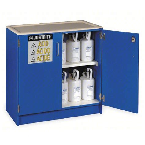 Justrite Polyethylene Acid Storage Cabinet | Cabinets Matttroy