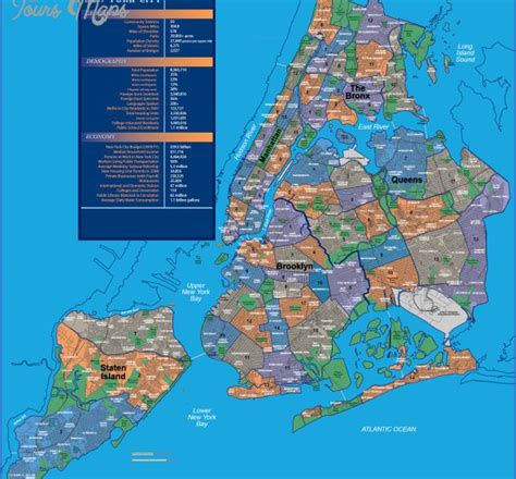 New York city map neighborhoods - Map - Travel - Holiday - Vacations