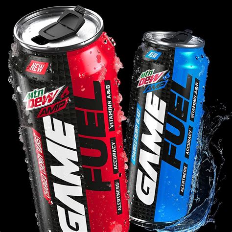 Buy Mountain Dew Game Fuel, 4 Flavor Variety Pack, 16oz Cans (12 Pack), Vitamins A + B ...