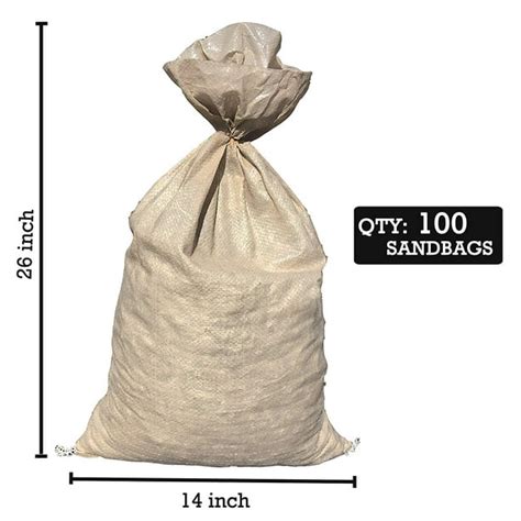 Sandbags For Flooding - Size: 14" x 26" - Beige - Sandbags Empty ...