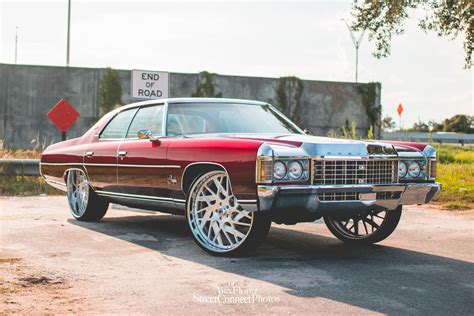 1971 Chevy Impala 4-door (No Post) on 26 inch Asanti AF832’s. Paint is about a decade old. : r ...