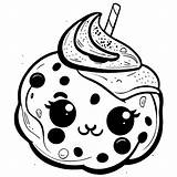 Cookie Coloring Printable sketch template