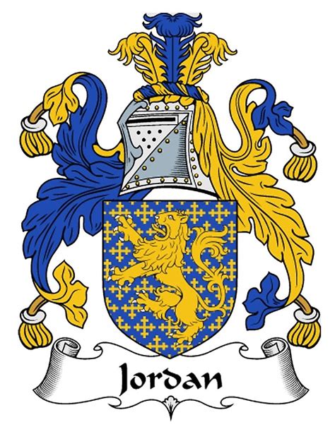 "Jordan Coat of Arms / Jordan Family Crest" Art Prints by William ...