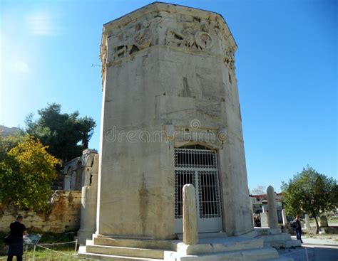 Greece, Athens, Tower of the Winds on the Territory of the Roman Agora ...