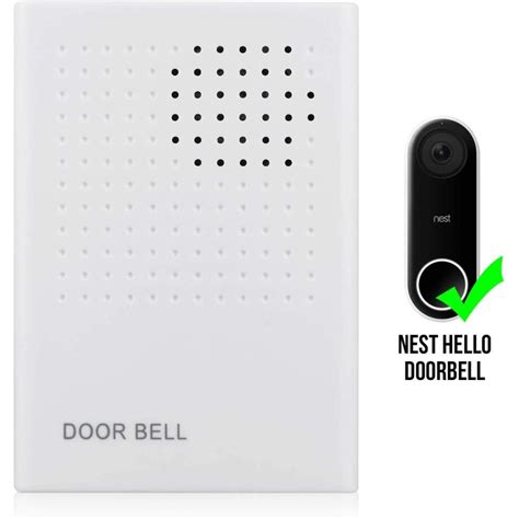 Wasserstein Google Nest Hello Video Doorbell Chime White Accessory Kit In The Security Camera ...