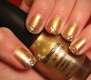 Gold color nail art | Gold manicure, Manicure, Sephora nails