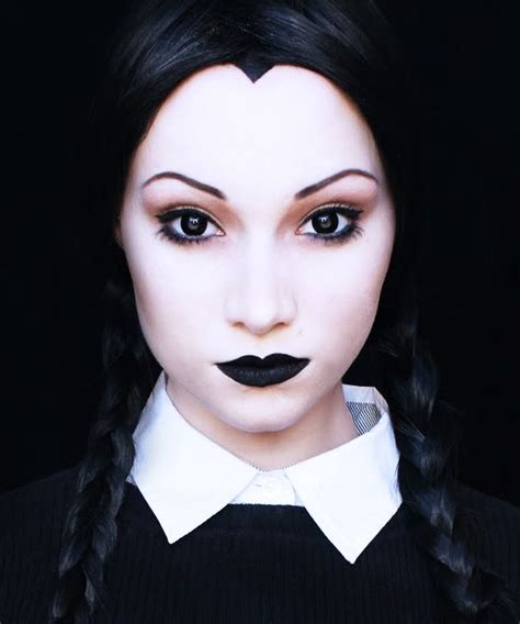 Wednesday Addams Halloween Makeup Tutorial | H Day | Pinterest | Wednesday addams, Halloween ...