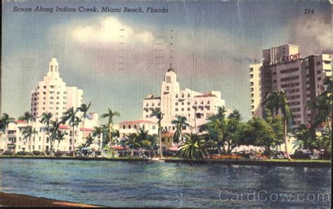 Scene Along Indian Creek Miami Beach, FL