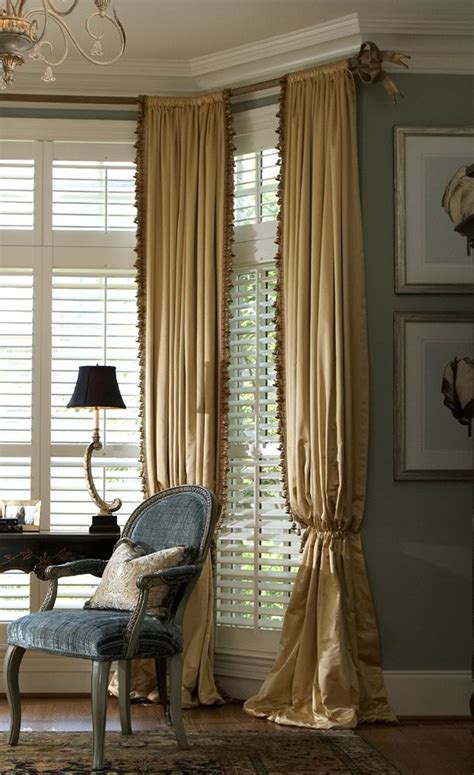 25 best Plantation shutters with curtains images on Pinterest | Blinds, Indoor shutters and ...