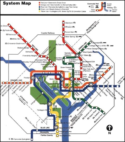 Washington DC Metro Map | Washington DC | Pinterest