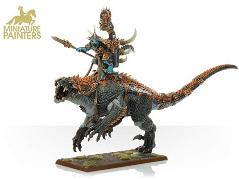 SERAPHON SAURUS OLDBLOOD ON CARNOSAUR - MINIATURE PAINTERS