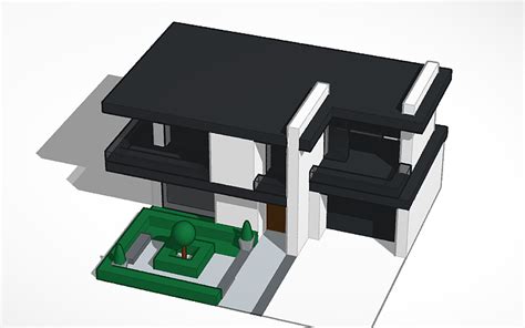 3D design Modern house 4 - Tinkercad