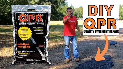 HOW TO Repair Asphalt Driveway | QPR Cold Patch - YouTube