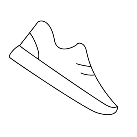 Shoe line icon on white background. Vector illustration. 8249830 Vector Art at Vecteezy