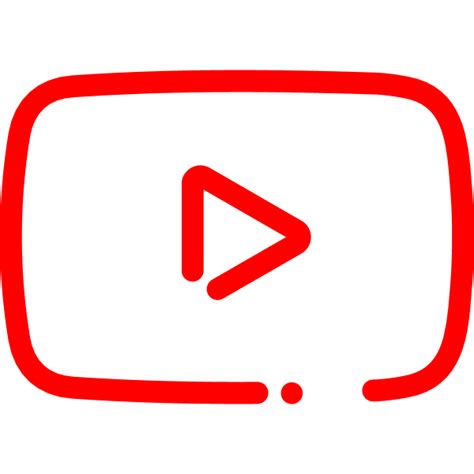 YouTube Minimal Icon Download png