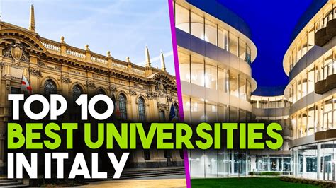 10 Best Universities in Italy - YouTube